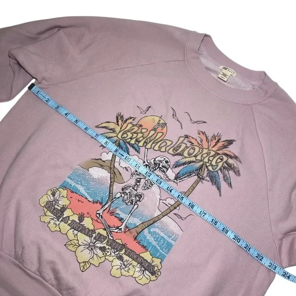 Billabong The Waves Crew Sweatshirt In Ameythst Smoke, NWOT - Picture 7 of 12